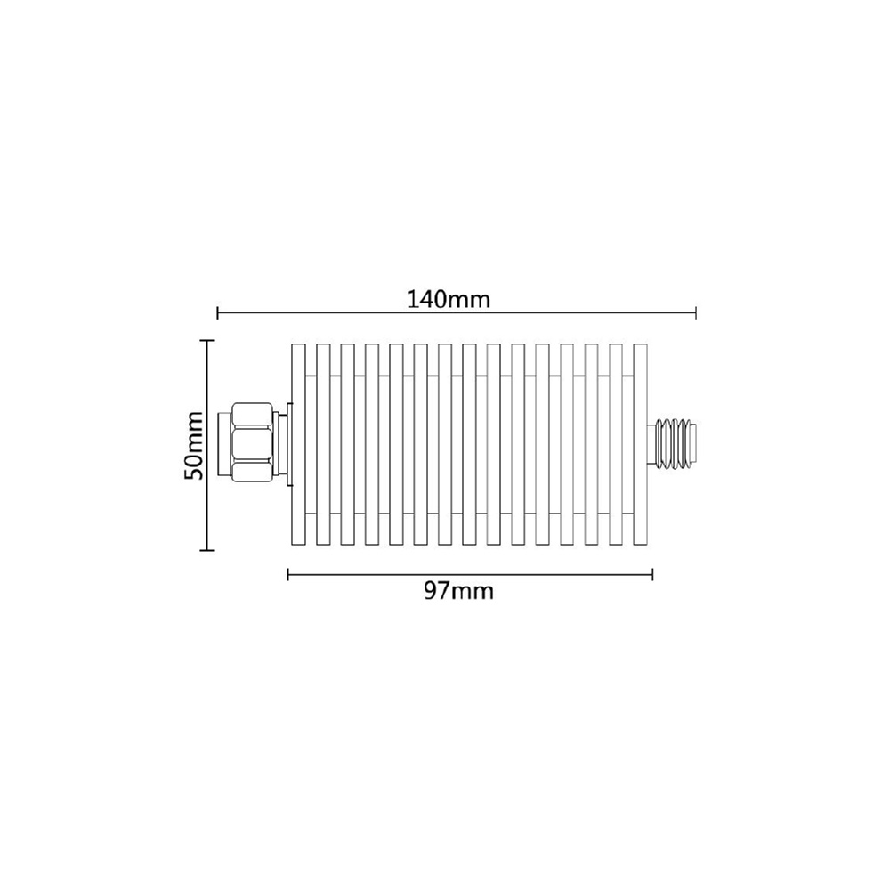 HS-XXdB 50W Fixed Attenuator With N Type (3G)_Web2